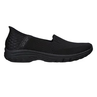 Skechers Women's Slip-ins Relaxed Fit: Reggae Fest 2.0 - Guiding Slip-On Shoes in Black | Textil