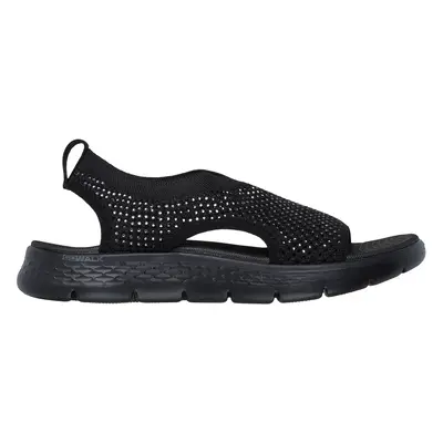 Skechers Women's GO WALK Flex Sandal - Dolly Sandals in Black, Size | Textile/Glass, Vegan