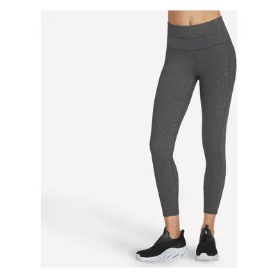 Skechers Women's GO WALK High-Waisted 7/8 Legging in Gray, Size | Nylon/Spandex