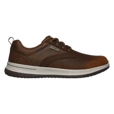 Skechers Men's Delson - Antigo Slip-On Shoes in Brown, Size | Leather/Synthetic/Textile