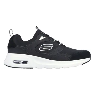 Skechers Men's Skech-Air Court - Homegrown Sneaker in Black/White, Size | Leather/Textile/Synthe