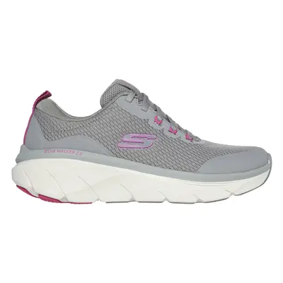 Skechers Women's Relaxed Fit: D'Lux Walker 2.0 - Radiant Rose Sneaker in Gray/Purple, Size | Tex