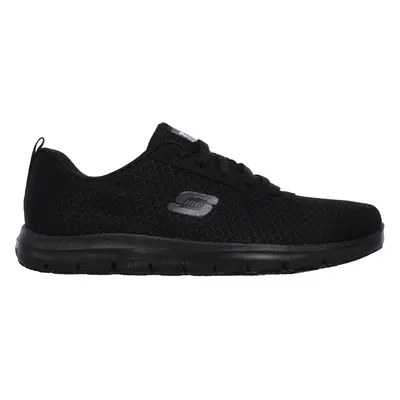 Skechers Women's Work Relaxed Fit: Ghenter - Bronaugh SR Sneaker in Black, Size | Textile/Synthe