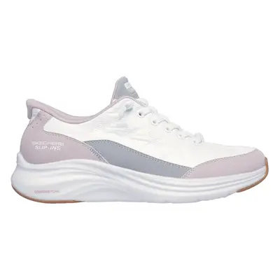 Skechers Women's Slip-ins: Contour Foam - Cosy Fit Sneaker in White/Lavender, Size | Textile/Syn