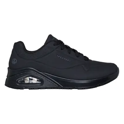 Skechers Women's Work: Uno SR Sneaker in Black, Size | Synthetic