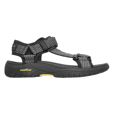 Skechers Men's Relaxed Fit: Lomell - Rip Tide Sandals in Black/Gray, Size | Textile/Synthetic, V