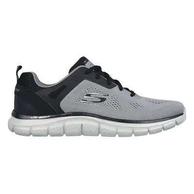 Skechers Men's Track - Broader Sneaker in Gray/Black, Size | Textile/Synthetic, Vegan, Machine W