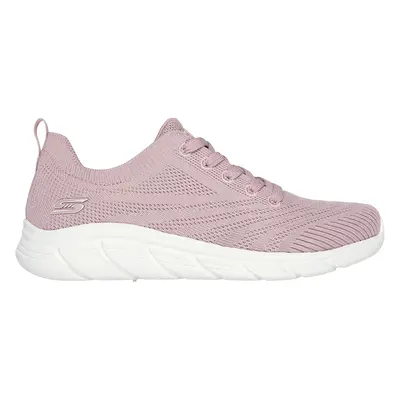 Skechers Women's BOBS Sport B Flex Lo - Graceful Stride Sneaker in Blush Pink, Size | Textile/Sy