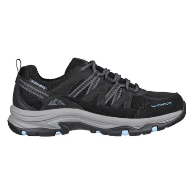 Skechers Women's Relaxed Fit: Trego - Lookout Point Sneaker in Black/Blue, Size | Leather/Textil