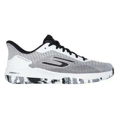 Skechers Men's Viper Court Pro 2.0 Sneaker in White/Black, Size | Textile/Synthetic, Arch Fit