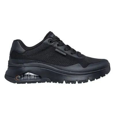 Skechers Women's Uno Flex - Spring On Air Sneaker in Black, Size | Synthetic/Textile, Vegan