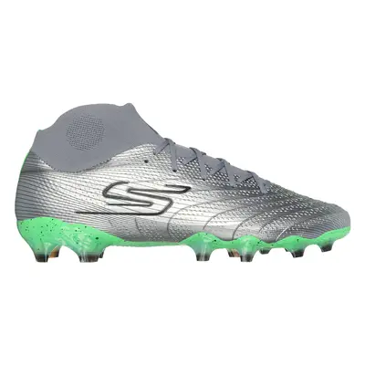 Skechers SKX_01 - High Shoes in Silver/Lime, Size | Synthetic/Textile, Hyper Burst