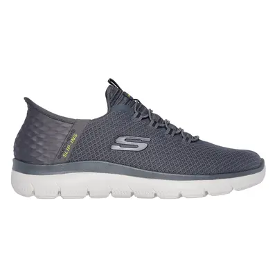 Skechers Men's Slip-ins: Summits - High Range Sneaker in Charcoal, Size | Textile/Synthetic, Veg