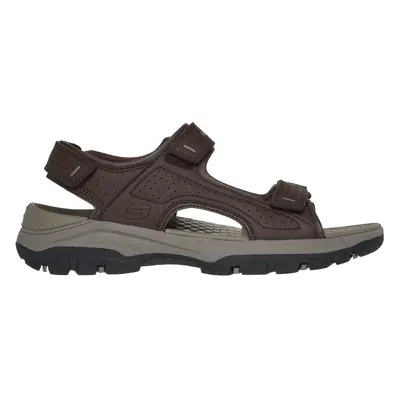 Skechers Men's Relaxed Fit: Tresmen - Garo Sandals in Chocolate, Size | Synthetic, Vegan