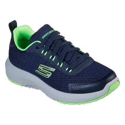 Skechers Boy's Dynamic Tread - Nitrode Sneaker in Navy Blue/Lime, Size | Textile/Synthetic, Vega