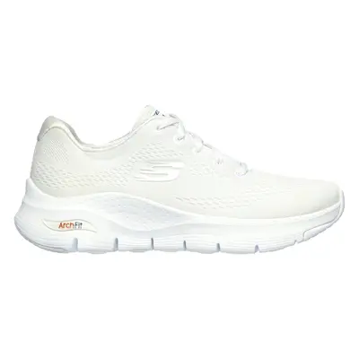 Skechers Women's Arch Fit - Big Appeal Sneaker in White/Navy Blue, Size | Textile/Synthetic, Veg