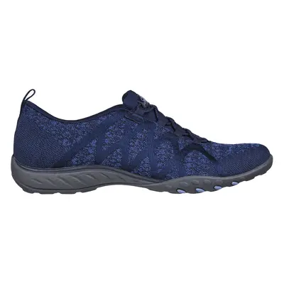 Skechers Women's Relaxed Fit: Breathe-Easy - Infi-Knity Slip-On Shoes in Navy Blue, Size | Texti