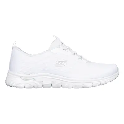 Skechers Women's Arch Fit Vista - Gleaming Sneaker in White, Size | Textile/Synthetic, Vegan, Ma