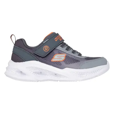 Skechers Boy's Meteor-Lights - Krendox Sneaker in Charcoal, Size | Textile/Synthetic