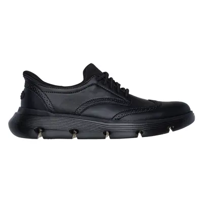 Skechers Men's Slip-ins: Garza - Sully Shoes in Black, Size | Leather/Synthetic/Textile