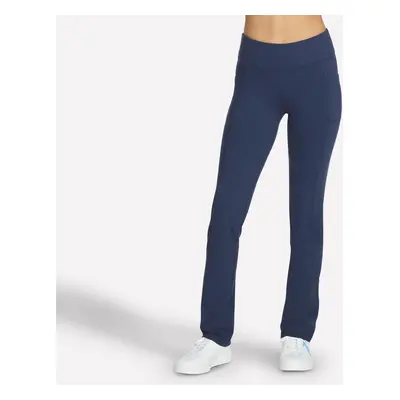 Skechers Women's GO WALK OG Pant Petite Length in Navy Blue, Size Large | Nylon/Spandex