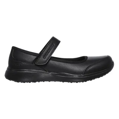 Skechers Girls Microstrides - Class Spirit Shoes in Black, Size | Synthetic/Textile, Machine Was