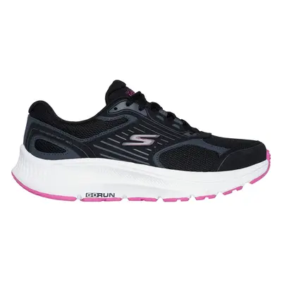 Skechers Women's GO RUN Consistent 2.0 - Advantage Sneaker in Black/Fuchsia, Size | Leather/Text