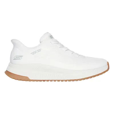 Skechers Women's Slip-ins: BOBS Squad - Staple Look Sneaker in White, Size | Textile/Synthetic, 