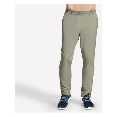 Skechers Men's Slip-ins Pant Downtown Classic in Olive/Gray, Size Medium | Polyester