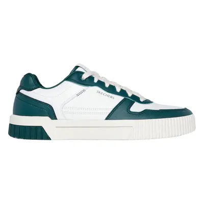 Skechers Men's Jade - Strane Sneaker in White/Green, Size | Synthetic/Leather