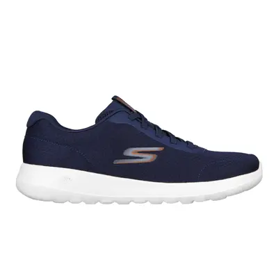 Skechers Men's GO WALK Max - Midshore Slip-On Shoes in Navy Blue/Orange, Size | Textile/Syntheti