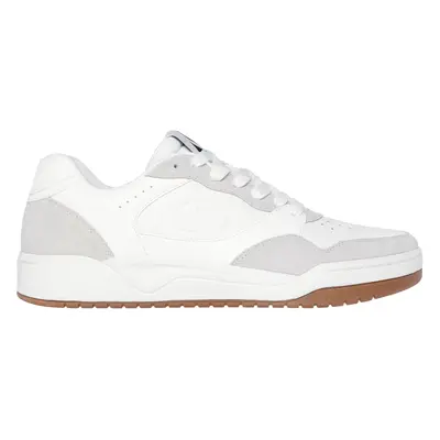 Skechers Men's Koopa Court - Volley Low Varsity Sneaker in White, Size | Leather/Synthetic/Texti