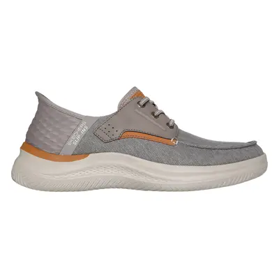 Skechers Men's Slip-ins RF: Hasting - Niko Slip-On Shoes in Taupe, Size | Textile/Synthetic/Meta