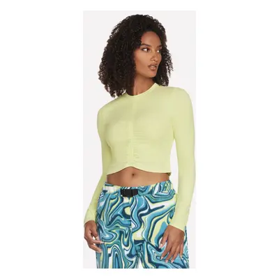 Skechers Women's Much Fun Long Sleeve Top in Lime, Size | Polyester/Spandex