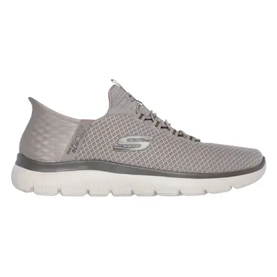 Skechers Men's Slip-ins: Summits - High Range Sneaker in Taupe, Size | Textile/Synthetic, Vegan,