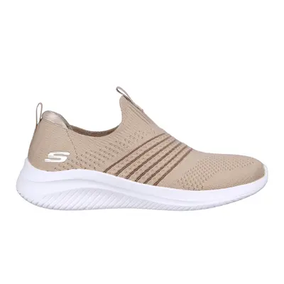 Skechers Women's Ultra Flex 3.0 - Classy Charm Sneaker in Taupe, Size | Textile/Synthetic, Vegan