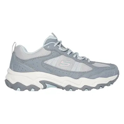 Skechers Women's Stamina AT Sneaker in Gray/Blue, Size | Synthetic/Textile