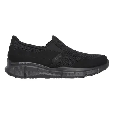 Skechers Boy's Equalizer - Persistent Slip-On Shoes in Black, Size | Leather/Textile, Vegan