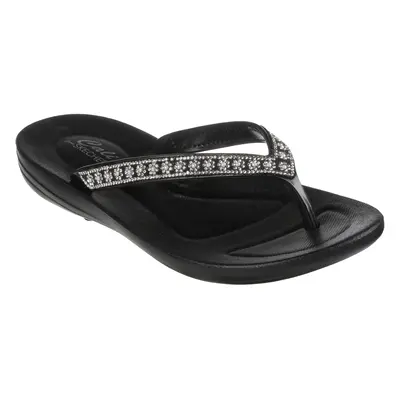 Skechers Women's Bungalow - Feeling Fancy Sandals in Black, Size | Synthetic, Vegan