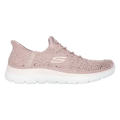 Skechers Women's Slip-ins: Summits - Brilliant Shine Sneaker in Light Mauve, Size | Textile/Synt