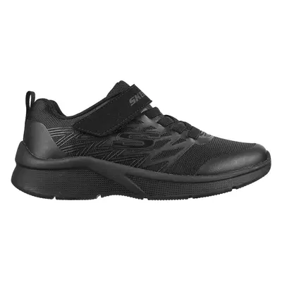 Skechers Boy's Microspec - Texlor Sneaker in Black, Size | Textile/Synthetic, Machine Washable