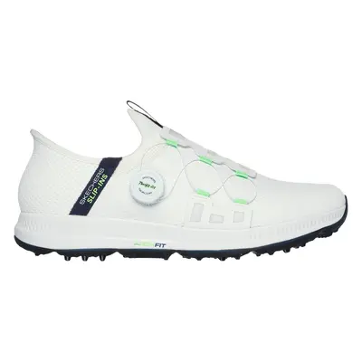 Skechers Men's Slip-ins: GO GOLF Elite - Slip 'In Golf Shoes in White/Navy Blue, Size | Syntheti