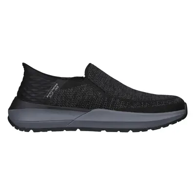 Skechers Men's Slip-ins: Neville - Rovelo Sneaker in Black, Size | Textile/Synthetic, Vegan, Mac