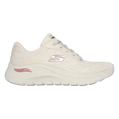 Skechers Women's Arch Fit 2.0 - Big League Sneaker in Natural, Size Wide | Textile/Synthetic, Ve