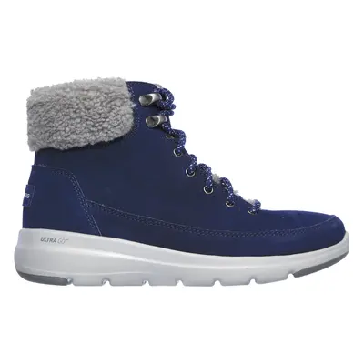 Skechers Women's On-the-GO Glacial Ultra - Woodlands Boots in Navy Blue/Gray, Size | Textile/Lea