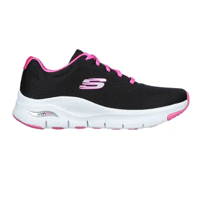 Skechers Women's Arch Fit - Big Appeal Sneaker in Black/Fuchsia, Size | Textile/Synthetic, Vegan