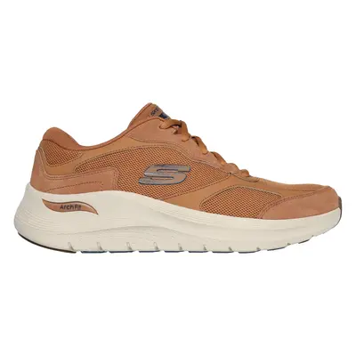 Skechers Men's Arch Fit 2.0 - The Keep Sneaker in Whiskey, Size | Leather/Textile/Synthetic