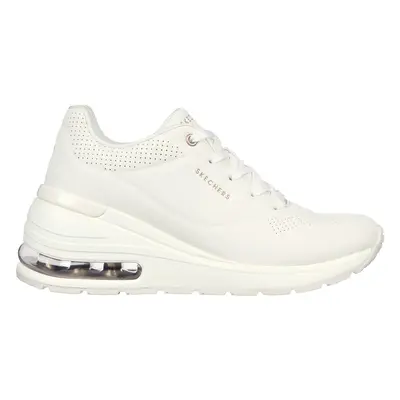 Skechers Women's Million Air - Elevated Air Sneaker in White, Size | Synthetic