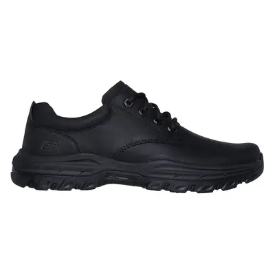 Skechers Men's Relaxed Fit: Knowlson - Leland Shoes in Black, Size | Leather/Synthetic