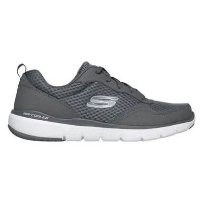 Skechers Men's Flex Advantage 3.0 Sneaker in Charcoal, Size | Leather/Textile/Synthetic